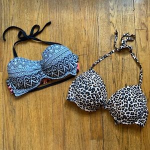 Set of two D/DD bikini tops